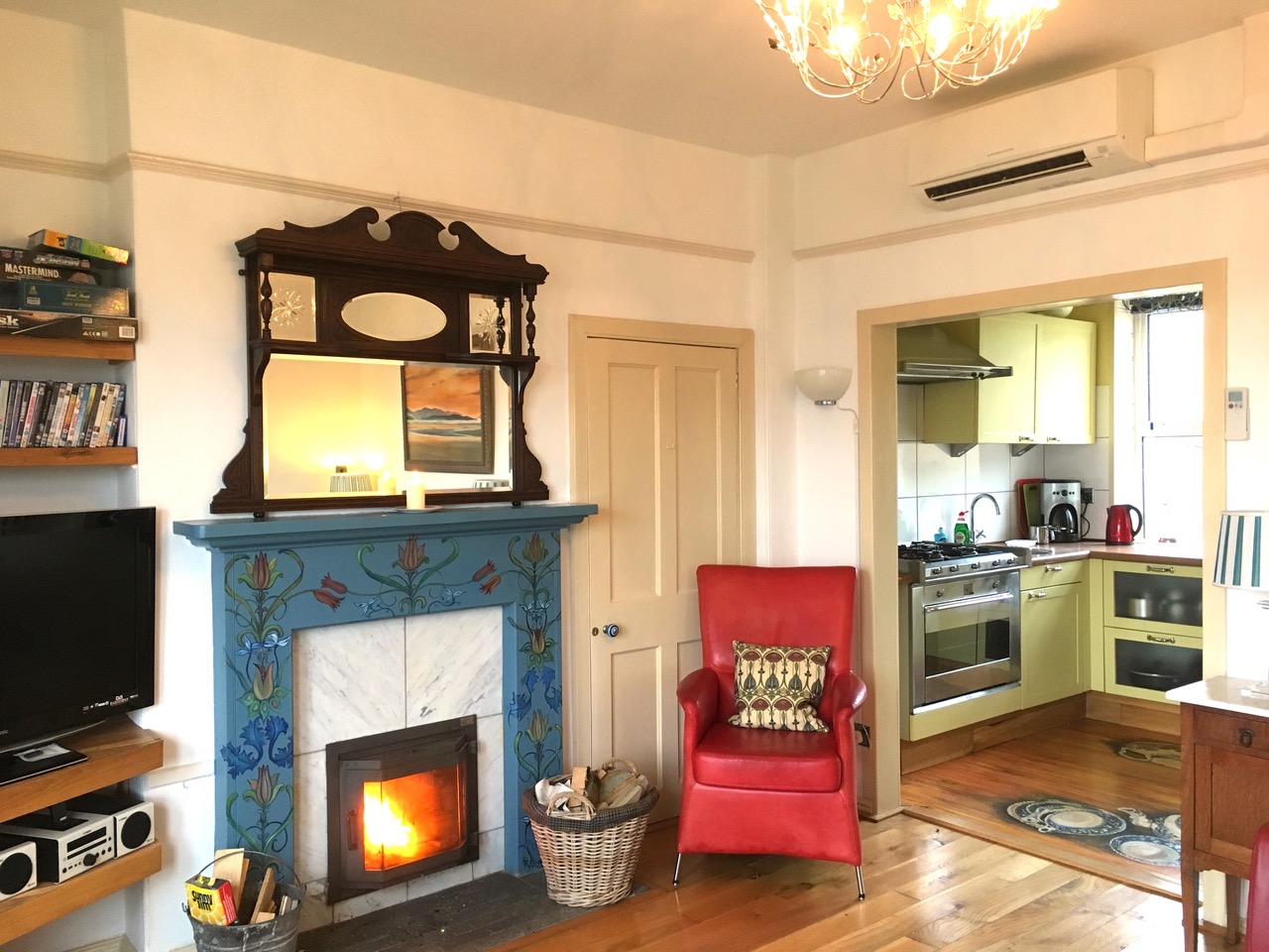 Kilda House lounge kitchen luxury self catering house